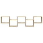 Casa si Gradina - Mobilier - Biblioteci si rafturi - Rafturi - Raft cubic perete 5 compartimente stejar sonoma lemn prelucrat - Infinity.ro