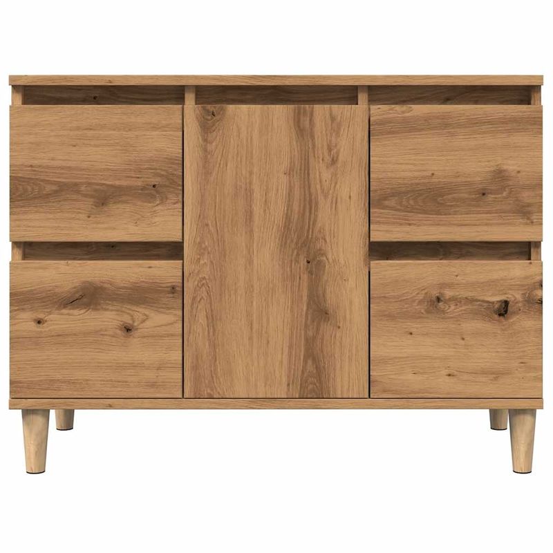 Casa si Gradina - Mobilier - Mobilier baie - Comode baie - Dulap de chiuveta stejar artizanal, 80x33x60 cm, lemn prelucrat - Infinity.ro
