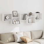 Casa si Gradina - Mobilier - Biblioteci si rafturi - Rafturi - Raft cubic de perete cu 5 compartimente alb lemn prelucrat - Infinity.ro