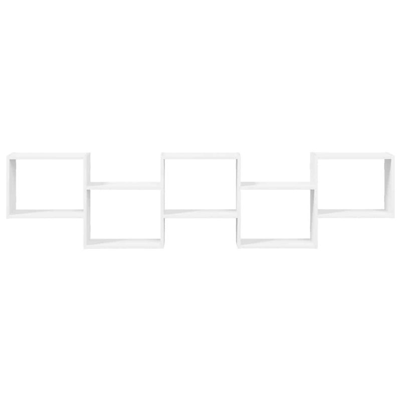 Casa si Gradina - Mobilier - Biblioteci si rafturi - Rafturi - Raft cubic de perete cu 5 compartimente alb lemn prelucrat - Infinity.ro