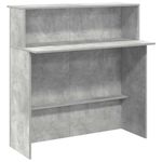 Casa si Gradina - Mobilier - Mese si birouri - Birouri - Birou de receptie Gri beton 100x50x103,5 cm Lemn prelucrat - Infinity.ro