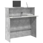 Casa si Gradina - Mobilier - Mese si birouri - Birouri - Birou de receptie Gri beton 100x50x103,5 cm Lemn prelucrat - Infinity.ro