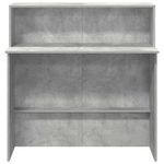 Casa si Gradina - Mobilier - Mese si birouri - Birouri - Birou de receptie Gri beton 100x50x103,5 cm Lemn prelucrat - Infinity.ro