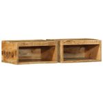 Casa si Gradina - Mobilier - Dulapuri si sifoniere - Dulapuri - Dulapuri TV montate pe perete, 2 buc., lemn masiv de mango brut - Infinity.ro