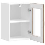 Casa si Gradina - Mobilier - Comode si corpuri - Corpuri bucatarie - Dulap de bucatarie cu usa din sticla din lemn vechi „Lucca” - Infinity.ro