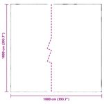 Casa si Gradina - Gradina si terasa - Umbrele si pavilioane - Pavilioane - Prelata transparenta cu ochiuri 10x10 m polietilena - Infinity.ro