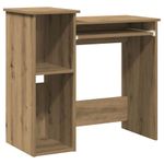 Casa si Gradina - Mobilier - Mese si birouri - Birouri - Birou cu rafturi stejar artizanal 84x40x78 cm, lemn prelucrat - Infinity.ro