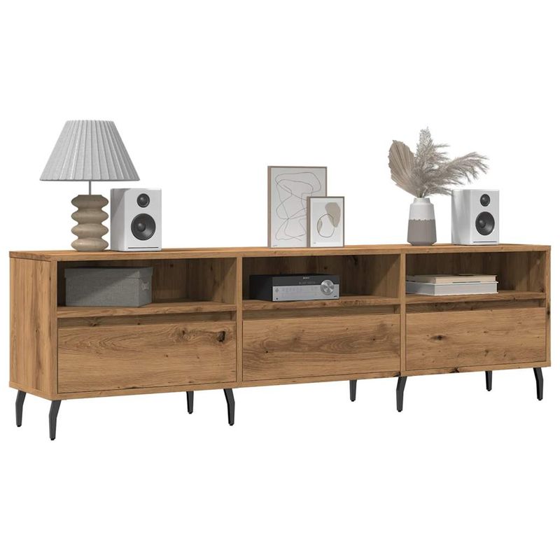 Casa si Gradina - Mobilier - Comode si corpuri - Comode - Comoda TV, stejar artizanal, 150x30x44,5 cm, lemn prelucrat - Infinity.ro