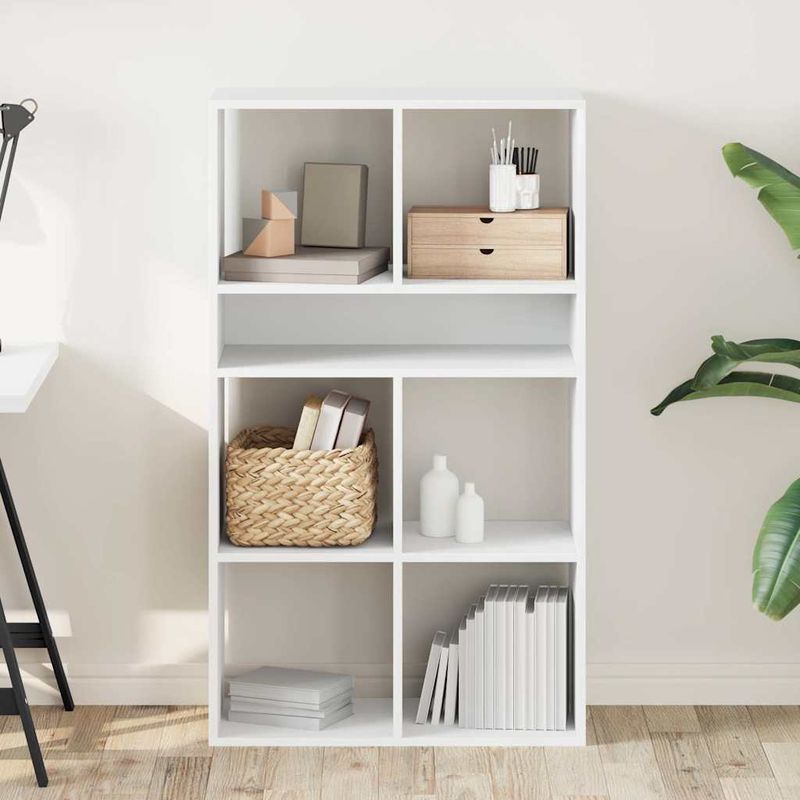 Casa si Gradina - Mobilier - Biblioteci si rafturi - Biblioteci - Biblioteca, alb, 66x31x112 cm, lemn prelucrat - Infinity.ro