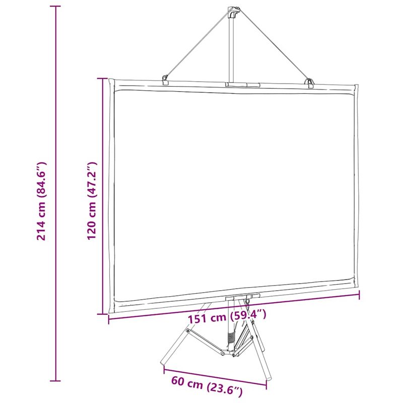 TV, Audio-Video si Foto - Videoproiectoare si accesorii - Ecrane proiectie - Ecran de proiectie cu trepied 72 inch 4:3 - Infinity.ro