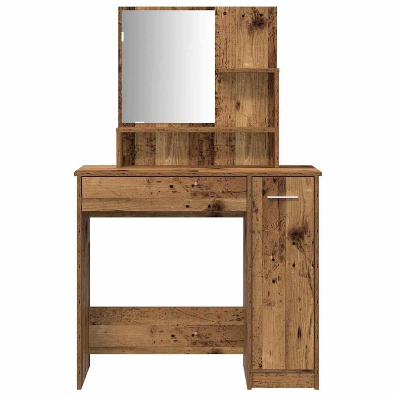 Casa si Gradina - Mobilier - Comode si corpuri - Masute de toaleta - Set de masuta de toaleta din lemn vechi Lemn prelucrat - Infinity.ro