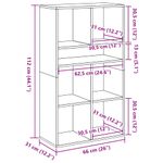 Casa si Gradina - Mobilier - Biblioteci si rafturi - Biblioteci - Biblioteca, lemn vechi, 66x31x112 cm, lemn prelucrat - Infinity.ro