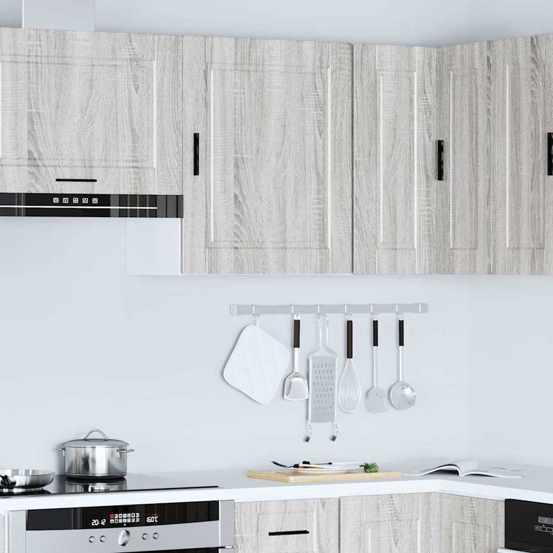 Casa si Gradina - Mobilier - Comode si corpuri - Corpuri bucatarie - Dulap de bucatarie "Porto" din lemn prelucrat Sonoma gri, model 1x dulap de perete (1 ușă), mărime 50x31x60 cm - Infinity.ro