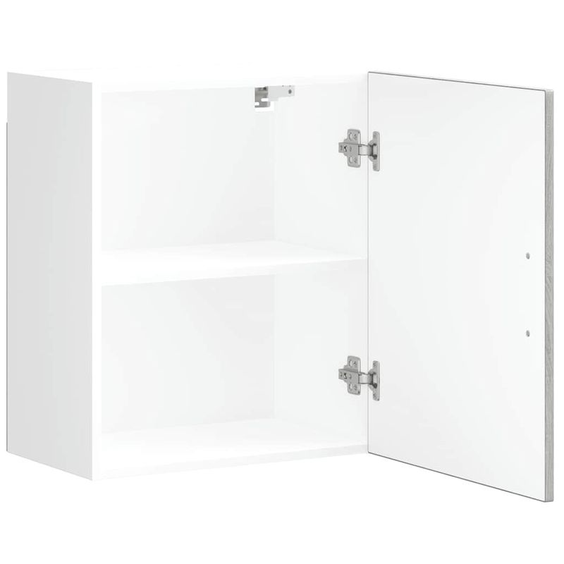 Casa si Gradina - Mobilier - Comode si corpuri - Corpuri bucatarie - Dulap de bucatarie "Porto" din lemn prelucrat Sonoma gri, model 1x dulap de perete (1 ușă), mărime 50x31x60 cm - Infinity.ro