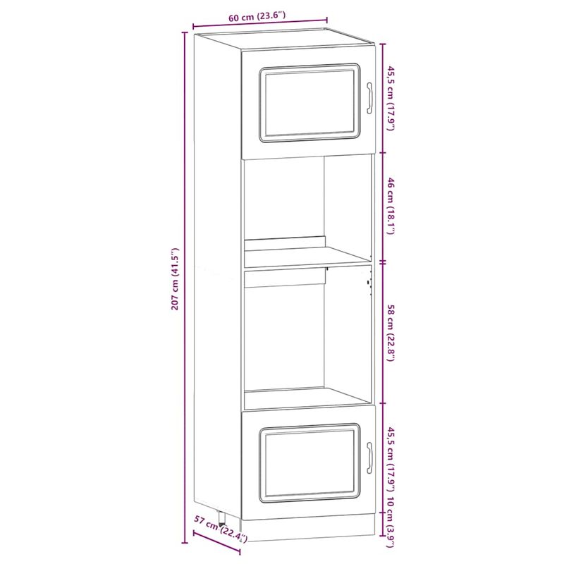 Casa si Gradina - Mobilier - Comode si corpuri - Corpuri bucatarie - Set dulapuri de bucatarie 7 piese „Kalmar” gri beton Lemn - Infinity.ro