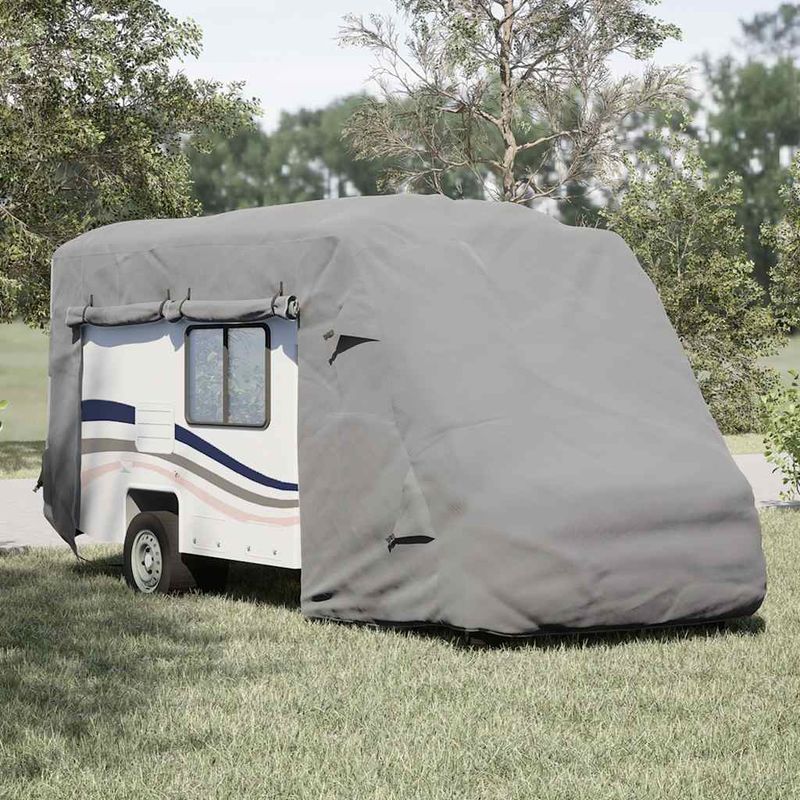 Auto si Moto - Intretinere auto - Huse auto - Husa de rulota gri 610x235x275 cm Tesatura netesuta - Infinity.ro