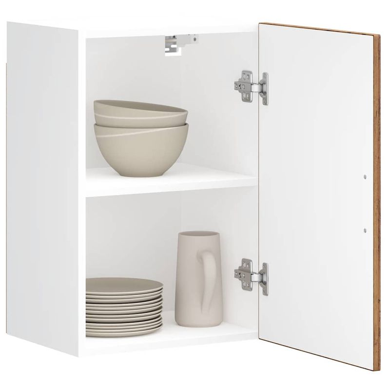 Casa si Gradina - Mobilier - Comode si corpuri - Corpuri bucatarie - Dulap de bucatarie "Porto" din lemn vechi, lemn prelucrat, model 1x dulap de perete (1 ușă), mărime 40x31x60 cm - Infinity.ro