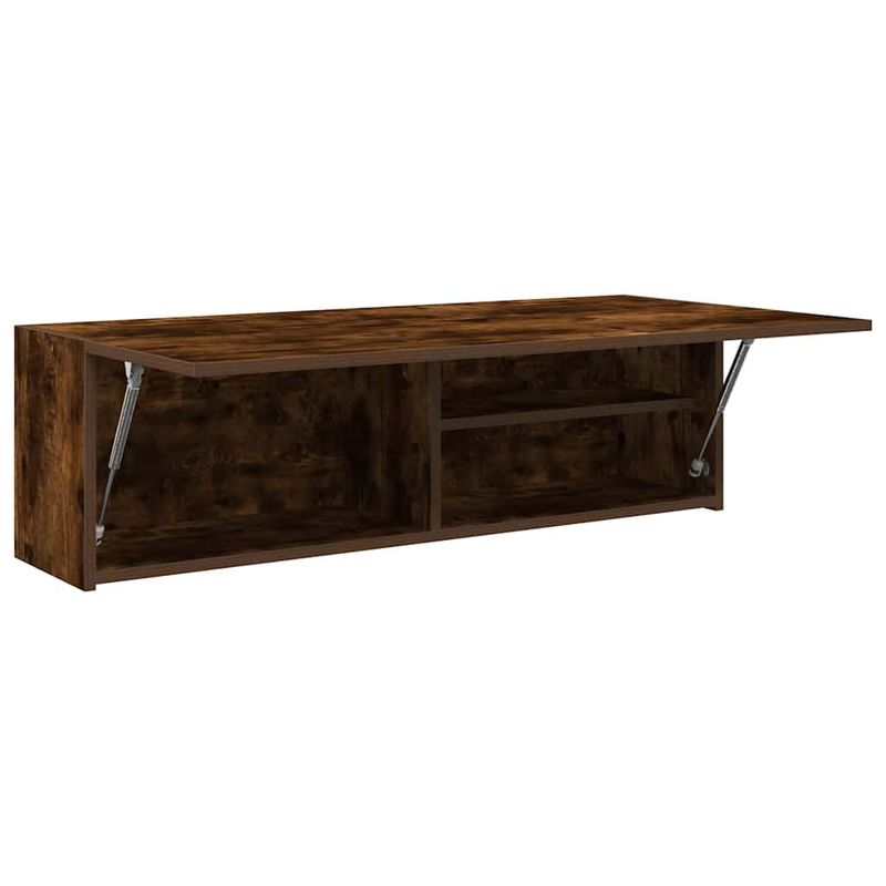 Casa si Gradina - Mobilier - Mobilier baie - Corpuri baie - Dulap perete baie, stejar fumuriu, 100x25x30 cm, lemn prelucrat - Infinity.ro
