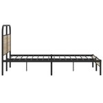 Casa si Gradina - Mobilier - Paturi si accesorii - Paturi - Cadru pat fara saltea stejar fumuriu 140x200 cm lemn prelucrat - Infinity.ro