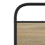 Casa si Gradina - Mobilier - Paturi si accesorii - Paturi - Cadru pat fara saltea stejar fumuriu 140x200 cm lemn prelucrat - Infinity.ro