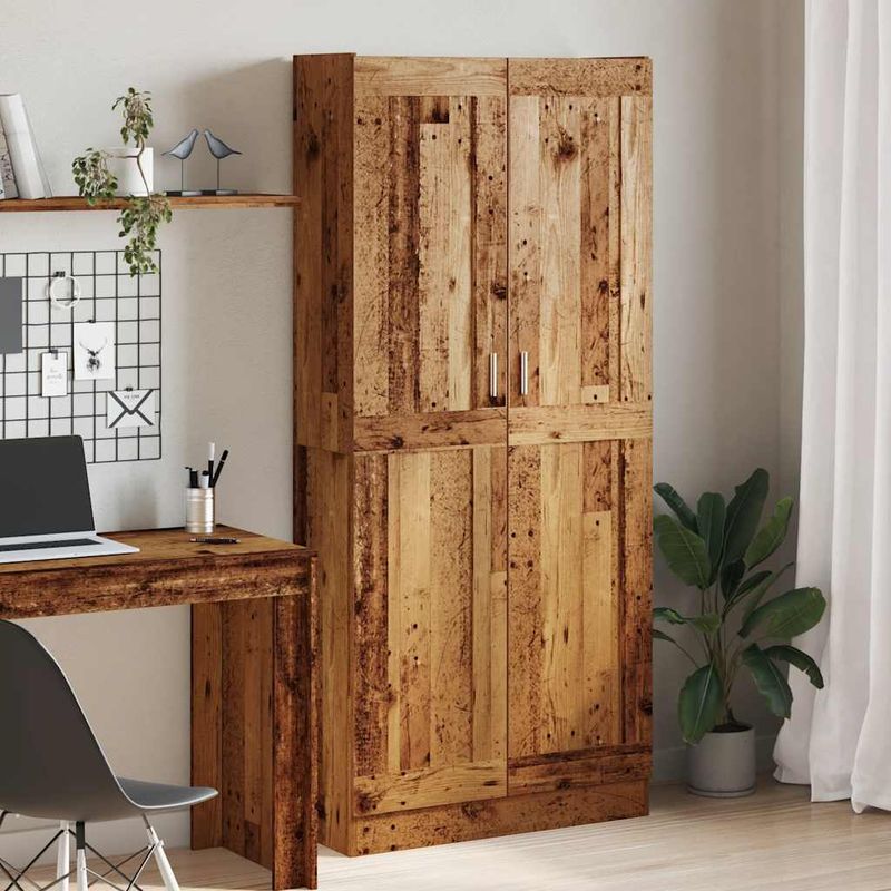 Casa si Gradina - Mobilier - Comode si corpuri - Corpuri bucatarie - Dulap inalt, lemn vechi, 82,5x30,5x185 cm, lemn prelucrat - Infinity.ro