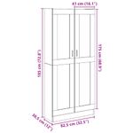 Casa si Gradina - Mobilier - Comode si corpuri - Corpuri bucatarie - Dulap inalt, lemn vechi, 82,5x30,5x185 cm, lemn prelucrat - Infinity.ro