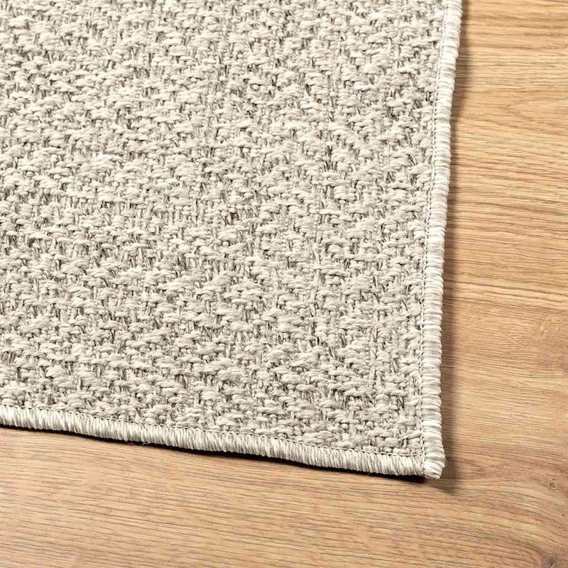 Casa si Gradina - Textile si covoare - Covoare - Covoare casa - Covor „ZIZUR” crem aspect iută pentru interior și exterior, model dreptunghiular, mărime 160x230 cm - Infinity.ro