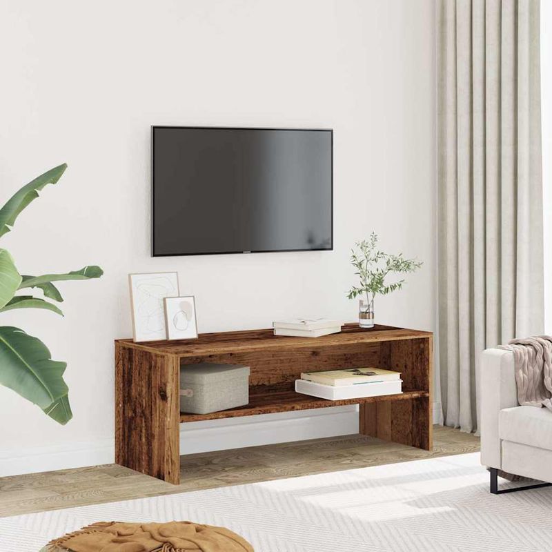 Casa si Gradina - Mobilier - Comode si corpuri - Comode - Comoda TV, Lemn vechi, 100x40x40 cm, PAL - Infinity.ro