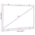 TV, Audio-Video si Foto - Videoproiectoare si accesorii - Ecrane proiectie - Ecran de proiectie suspendat pe perete 72 inch 16:9 - Infinity.ro