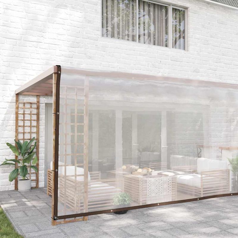Casa si Gradina - Gradina si terasa - Umbrele si pavilioane - Pavilioane - Prelata transparenta cu ochiuri 6x8 m polietilena - Infinity.ro