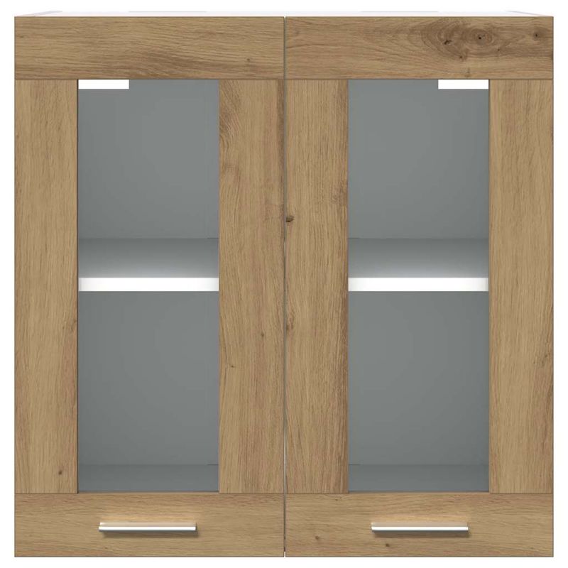 Casa si Gradina - Mobilier - Comode si corpuri - Corpuri bucatarie - Dulap de bucatarie cu usa din sticla Stejar Artisan 60x31x60 cm - Infinity.ro