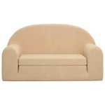 Casa si Gradina - Mobilier - Mobilier copii - Mobilier camera copiilor - Canapea extensibila de copii cu 2 locuri, crem, plus moale - Infinity.ro