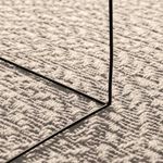 Casa si Gradina - Textile si covoare - Covoare - Covoare casa - Covor „ZIZUR” crem aspect iută pentru interior și exterior, model rotund, mărime diametru 120 cm - Infinity.ro