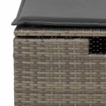 Casa si Gradina - Gradina si terasa - Mobilier exterior - Seturi mobila gradina - Set mobilier gradina cu perne, 6 piese, gri, poliratan - Infinity.ro
