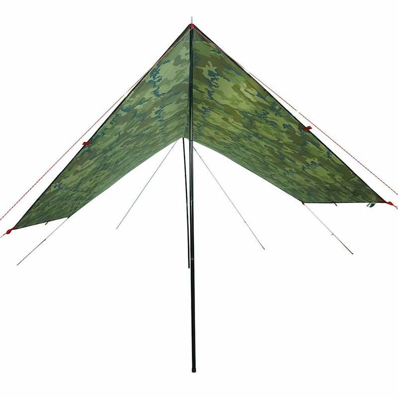 Sport si Outdoor - Camping - Copertine si adaposturi - Prelata de camping, camuflaj, 438x376x212 cm, impermeabila - Infinity.ro