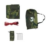 Sport si Outdoor - Camping - Copertine si adaposturi - Prelata de camping, camuflaj, 438x376x212 cm, impermeabila - Infinity.ro