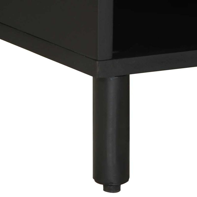Casa si Gradina - Mobilier - Dulapuri si sifoniere - Dulapuri - Dulap TV, negru, 80x33,5x46 cm, lemn masiv de mango brut - Infinity.ro