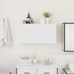 Casa si Gradina - Mobilier - Mobilier baie - Corpuri baie - Dulap de perete de baie, alb, 80x25x40 cm, lemn prelucrat - Infinity.ro