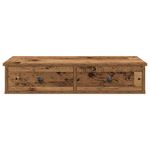 Casa si Gradina - Mobilier - Biblioteci si rafturi - Rafturi - Raft de perete cu sertare Lemn vechi 80x31x17 cm Lemn prelucrat - Infinity.ro