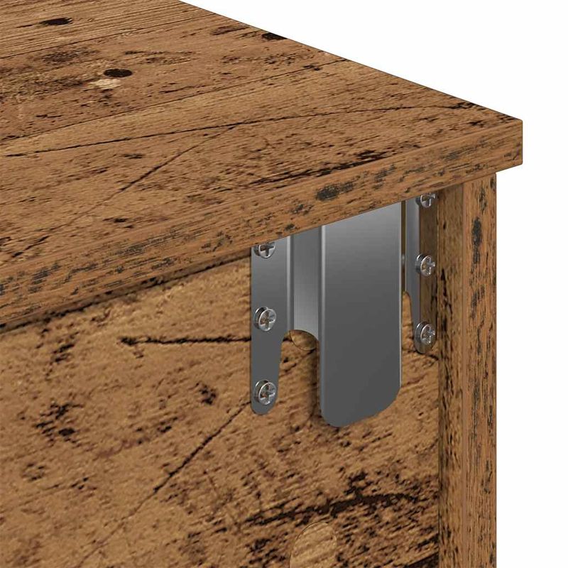 Casa si Gradina - Mobilier - Biblioteci si rafturi - Rafturi - Raft de perete cu sertare Lemn vechi 80x31x17 cm Lemn prelucrat - Infinity.ro