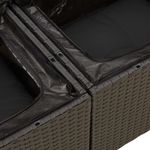Casa si Gradina - Gradina si terasa - Mobilier exterior - Seturi mobila gradina - Set mobilier de gradina cu perne, 6 piese, negru, poliratan - Infinity.ro