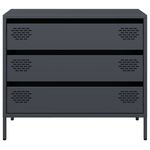 Casa si Gradina - Mobilier - Comode si corpuri - Comode - Dulap, antracit, 68x39x58,5 cm, otel laminat la rece - Infinity.ro