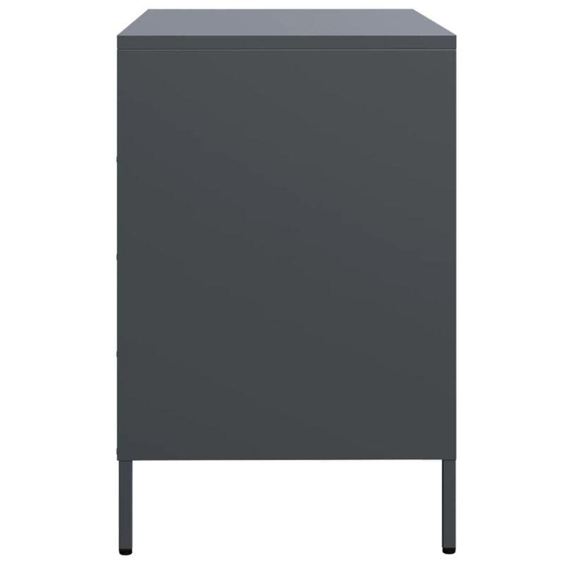 Casa si Gradina - Mobilier - Comode si corpuri - Comode - Dulap, antracit, 68x39x58,5 cm, otel laminat la rece - Infinity.ro