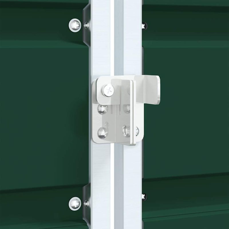 Casa si Gradina - Mobilier - Organizare si depozitare - Cosuri de gunoi - Depozitare cos gunoi cu roti, 1 cos, verde, 72x81x115 cm, otel - Infinity.ro