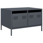 Casa si Gradina - Mobilier - Comode si corpuri - Comode - Dulap TV, antracit, 68x50x43,5 cm, otel laminat la rece - Infinity.ro