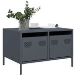 Casa si Gradina - Mobilier - Comode si corpuri - Comode - Dulap TV, antracit, 68x50x43,5 cm, otel laminat la rece - Infinity.ro