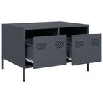 Casa si Gradina - Mobilier - Comode si corpuri - Comode - Dulap TV, antracit, 68x50x43,5 cm, otel laminat la rece - Infinity.ro
