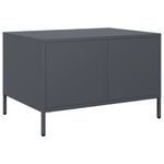 Casa si Gradina - Mobilier - Comode si corpuri - Comode - Dulap TV, antracit, 68x50x43,5 cm, otel laminat la rece - Infinity.ro