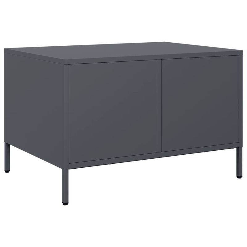 Casa si Gradina - Mobilier - Comode si corpuri - Comode - Dulap TV, antracit, 68x50x43,5 cm, otel laminat la rece - Infinity.ro