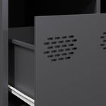 Casa si Gradina - Mobilier - Comode si corpuri - Comode - Dulap TV, antracit, 68x50x43,5 cm, otel laminat la rece - Infinity.ro